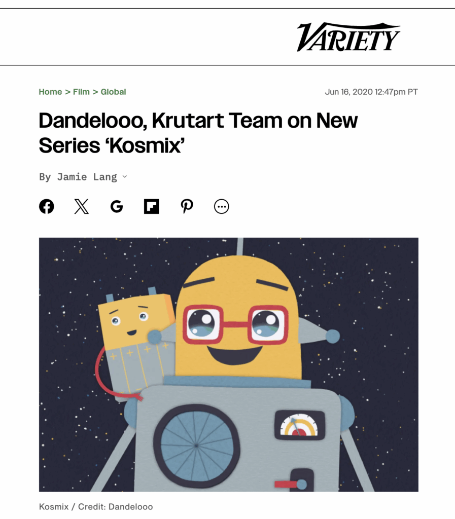 Variety píše o úspěchu Kosmixu a spolupráci s Dandelooo